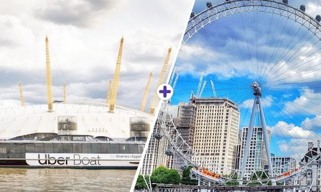 Uber Boat by Thames Clipper Hop-On, Hop-Off & London Eye Ticket